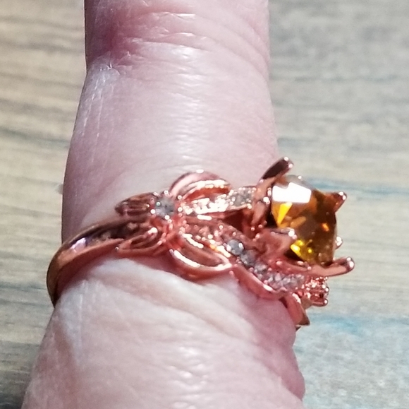 GOLD FILLED MORGANITE RING - Picture 9 of 9